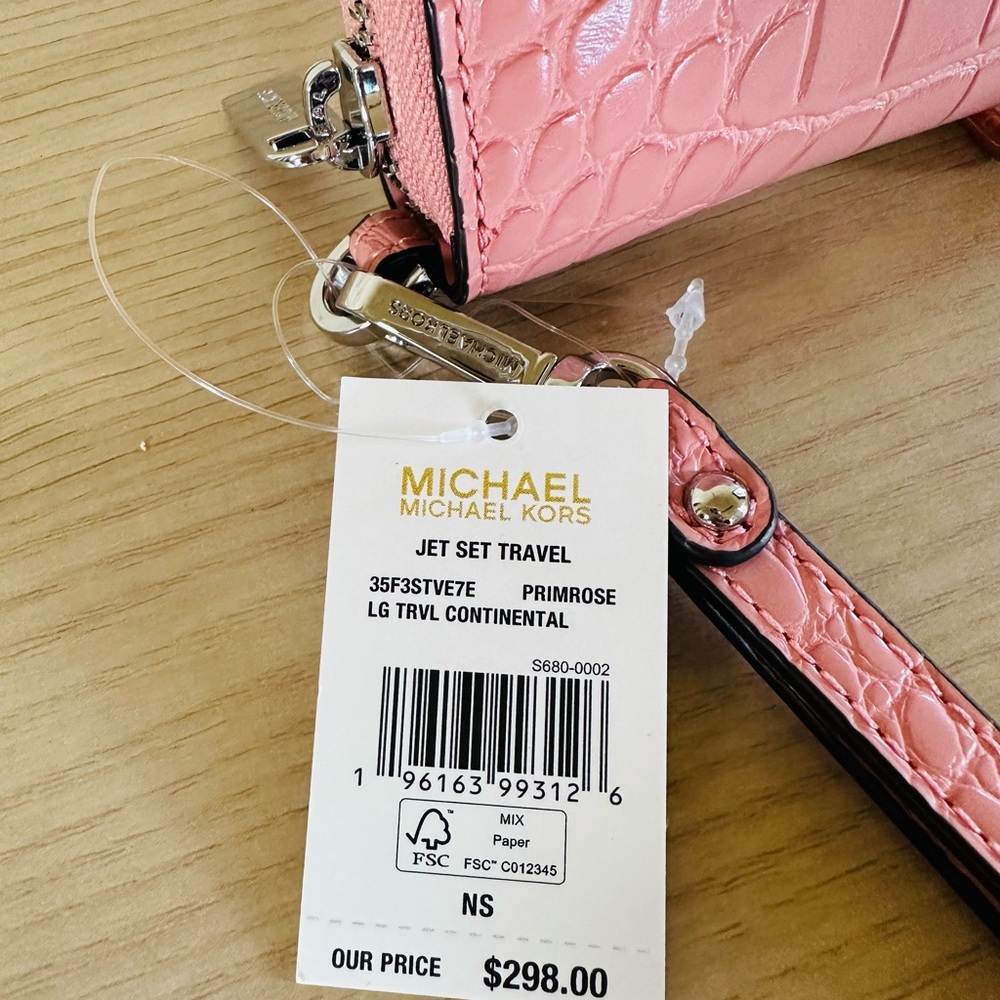 Michael Kors Hamilton Medium Embossed leather satchel crossbody&wallet set NWT - Picture 15 of 15